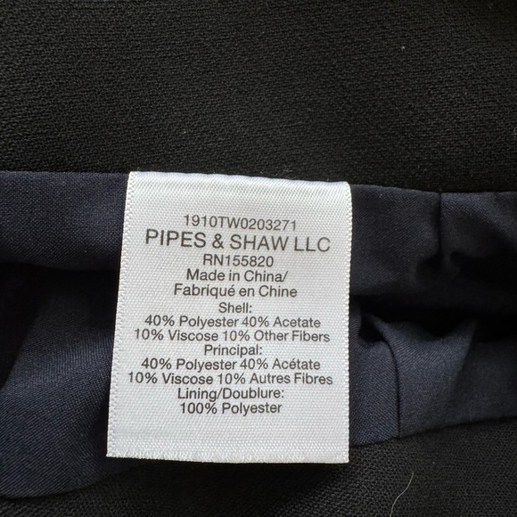 Veronica Beard Mirabelle Tweed Button-Front Skirt Black, Navy Blue Silver Size 6 - Picture 9 of 11